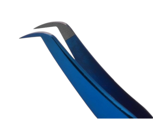 Tweezers - Blue curved